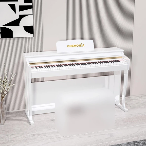 Cremonia 58808 WH Dijital Piyano | 88 Tuşlu Ağırlıklı Klavye - Beyaz ürün görseli 1