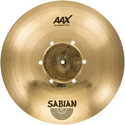 Sabian 216XISOCB AAX Iso Crash Zil (16 İnç) | Delikli Tasarım - Kısa Sustain - Parlak ürün görseli 1