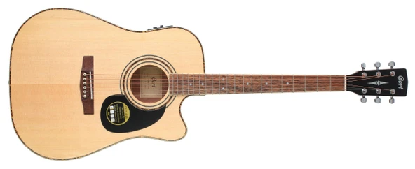 Cort AD880CENAT Elektro Akustik Gitar | Çantalı Natürel - Ladin Kapak ürün görseli 1