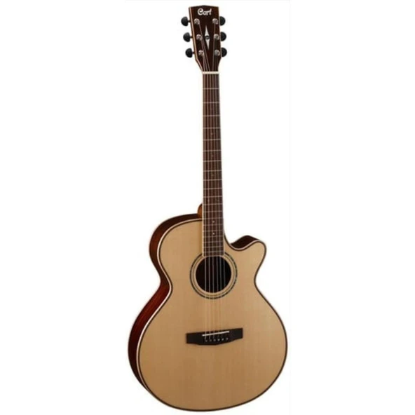 Cort AS-S5 NAT All Solid Tamamı Masif Elektro Akustik Gitar (Profesyonel) | Masif Sitka Ladin Kapak, Masif Gül Ağacı Arka/Yanlar ve Fishman Elektronik Sistemi ürün görseli 1