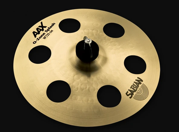 Sabian 21000X AAX O-Zone Splash Zil (10 İnç) | Delikli Tasarım - Kirli Ton - Hızlı ürün görseli 1