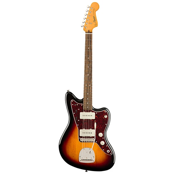Squier 0374083500 Classic Vibe '60s Jazzmaster Elektro Gitar (3-Color Sunburst) | Laurel Klavye Ofset Gövde ve Geniş Ton Yelpazesi ürün görseli 1