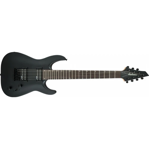 Jackson 2910132568 JS Dinky Arch Top JS22-7 7 Telli Elektro Gitar (Satin Black) | 7 Telli Başlangıç Modeli Uzatılmış Skala ve Mat Siyah ürün görseli 1