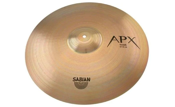 Sabian AP1806 APX Crash Zil (18 İnç) | B8 Alaşım - Kesici Ton - Yüksek Projeksiyon ürün görseli 1