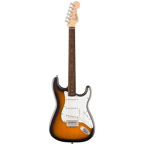 Squier 0379600503 Debut Stratocaster Elektro Gitar (2-Color Sunburst) | Klasik Sunburst Rengi Laurel Klavye ve 3 Single-Coil ürün görseli 1