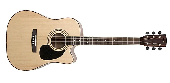 Cort AD880CENS Elektro Akustik Gitar | Çantalı Natürel Satin - Ladin Kapak ürün görseli 1
