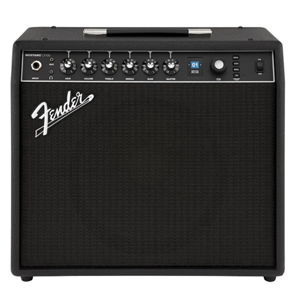 Fender 2311706000 Mustang LTX50 Elektro Gitar Amfisi | 50 Watt Dijital Amfi Çok Yönlü Efektler ve Kullanıcı Dostu Ekran ürün görseli 1