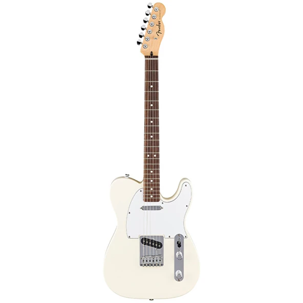 Fender 0266040505 Standard Telecaster Elektro Gitar (Olympic White) | Laurel Klavye Beyaz Temiz Görünüm ve Net Tonlar ürün görseli 1