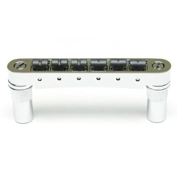 Graph Tech PS-8863-C0 ResoMax NV2 String Saver Tune-O-Matic Köprü - 6mm Krom (Profesyonel) | 6mm Büyük Post Uyumu, Hafif ResoMax Alaşımı ve Artırılmış Sustain Performansı ürün görseli 1