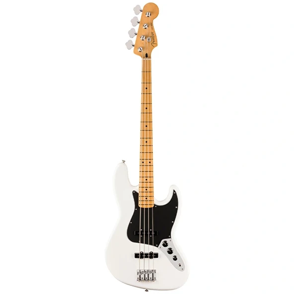 Fender 0140482515 Player II Jazz Bass Gitar (Polar White) | Akçaağaç Klavye Temiz Beyaz Görünüm ve Modern J-Bass Tonu ürün görseli 1