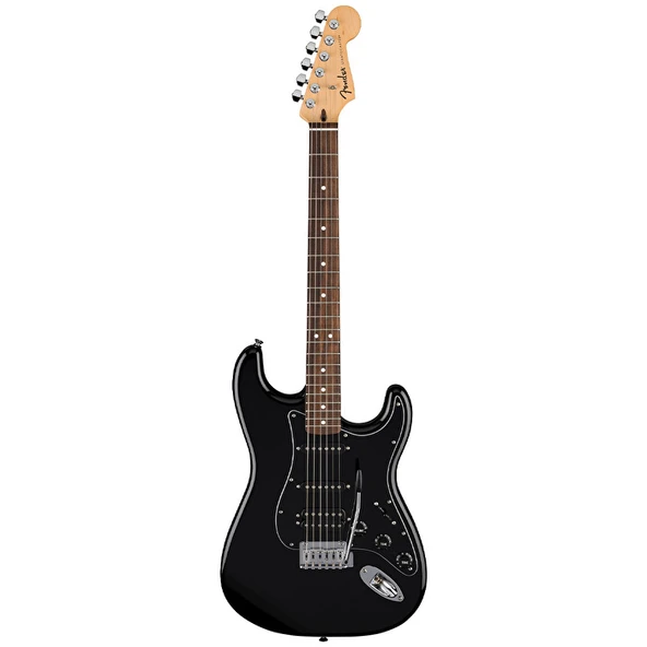 Fender 0266441506 Standard Stratocaster HSS Elektro Gitar (Siyah) | Laurel Klavye Siyah Gövde ve Çok Yönlü HSS Manyetik Dizilimi ürün görseli 1