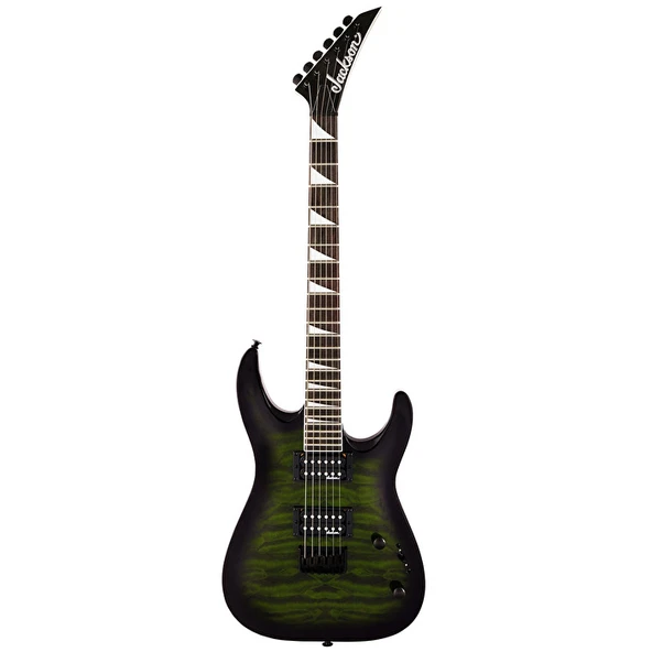 Jackson 2918809587 Js Dinky Arch Top Js32Q Dka Ht Elektro Gitar (transparent Green Burst) | Sabit Köprü Yeşil Burst Renk Ve Kemerli Dinky Gövde ürün görseli 1