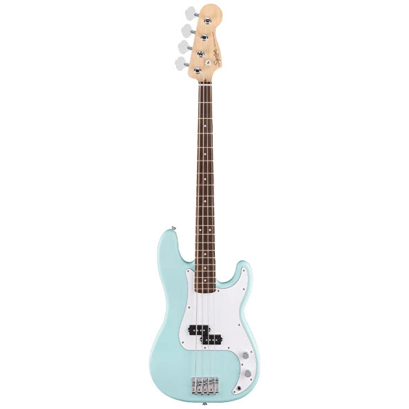 Squier 0379700504 Debut Precision Bass Gitar (Daphne Blue) | Laurel Klavye Mavi Renk ve Rahat C Sap ürün görseli 1