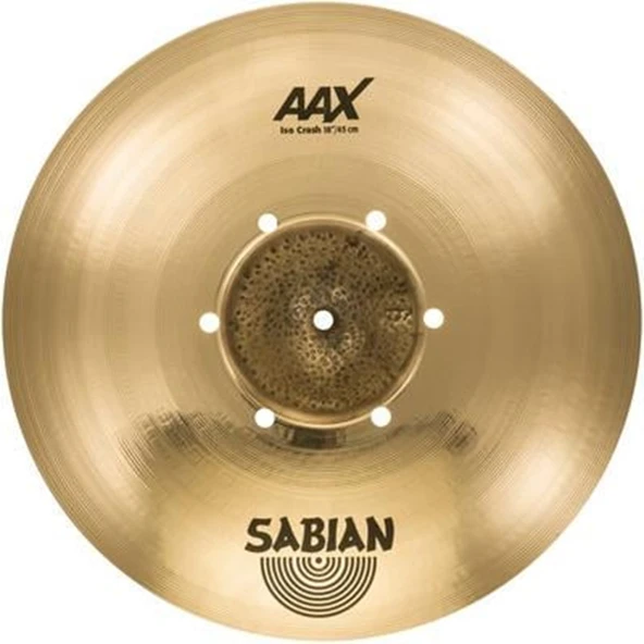 Sabian 218XISOCB AAX Iso Crash 18 İnç Davul Zili (Profesyonel) | Özel Delikli İzolasyon Tasarımı, Hızlı Sönümlenme ve Efektif Parlak Tonlar ürün görseli 1