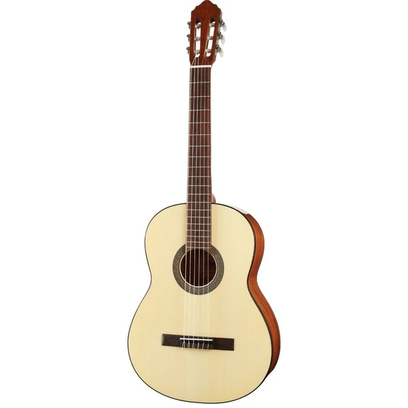 Cort Ac100sg Klasik Gitar (başlangıç Seviye) | Ladin Kapak, Geleneksel Ton Karakteri Ve Parlak Cila (gloss) Görünüm ürün görseli 1