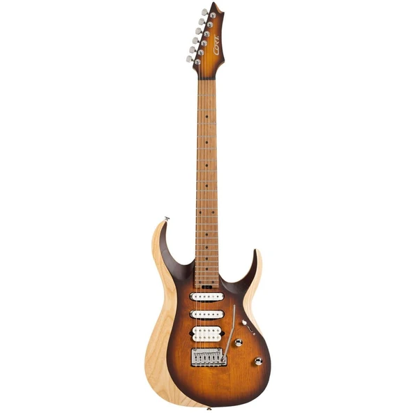 Cort X700 TRIALITY OPVB Elektro Gitar | Open Pore Vintage Burst - S-S-H ürün görseli 1