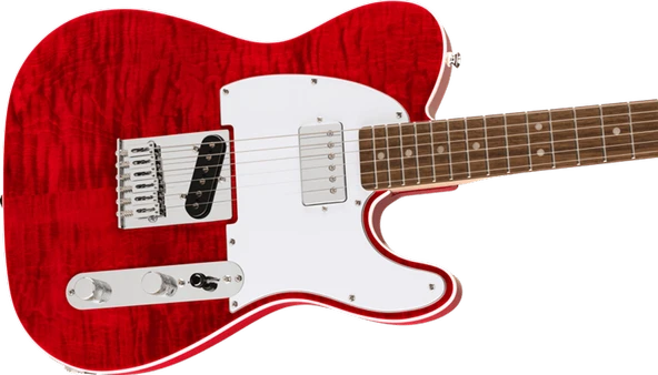 Squier 0378280538 Affinity Telecaster Fmt Sh Elektro Gitar (crimson Red Transparent - Akçaağaç Klavye) | Başlangıç Ve Orta Seviye Alevli Kapak Ve Sh Manyetik Dizilimi ürün görseli 1
