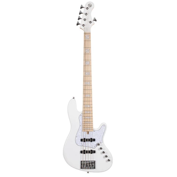Cort NJS5WHT Bas Gitar | 5 Telli Aktif - Beyaz ürün görseli 1