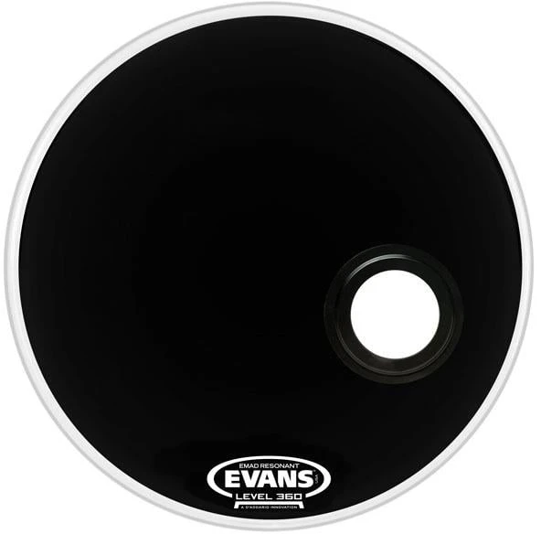 Evans BD20REMAD EMAD Resonant Bas Davul Derisi (20 inç - Tek Kat - Siyah) ürün görseli 1