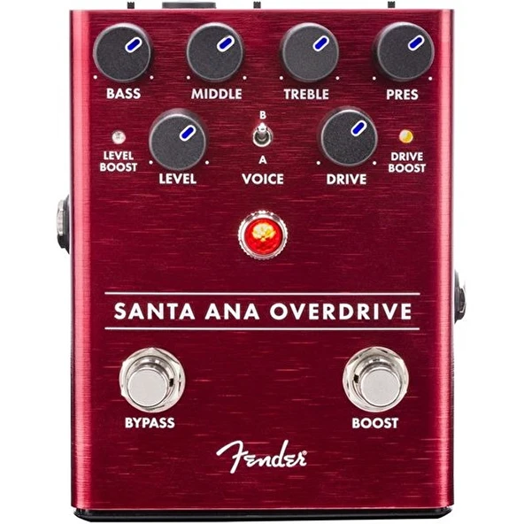 Fender 0234533000 Santa Ana Overdrive Pedalı | FET Teknolojisi ile Tüplü Amfi Hissi Veren Dinamik Overdrive ürün görseli 1