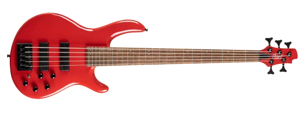 Cort C5 DELUXE CRD Bas Gitar | 5 Telli Şeker Kırmızısı - Aktif EQ ürün görseli 1