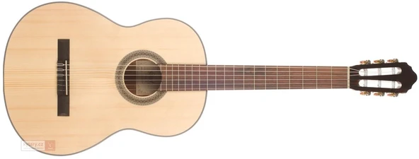 Cort AC200OP Masif Kapak Klasik Gitar (Orta Seviye) | Masif Ladin Üst Kapak, Maun Arka ve Yanlar, Open Pore Doğal Rezonanslı Bitiş ürün görseli 1