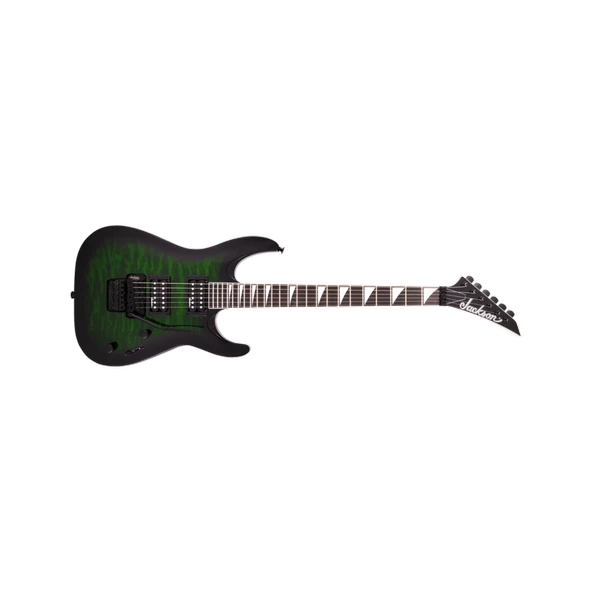 Jackson 2918804587 JS Series Dinky Arch Top JS32Q DKA Elektro Gitar (Transparent Green Burst) | Egzotik Klavye, Kapitone Akçaağaç Üst ve Floyd Rose Tremolo ürün görseli 1