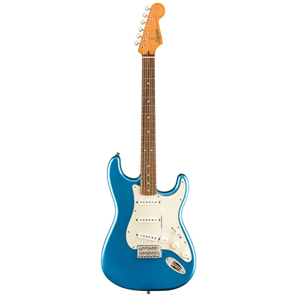Squier 0374010502 Classic Vibe '60s Stratocaster Elektro Gitar (Lake Placid Blue) | Laurel Klavye Mavi Metalik Renk ve Vintage Tarz Tremolo ürün görseli 1