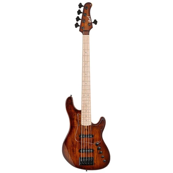 Cort GB-FUSION5ABB Bas Gitar | 5 Telli Aktif - Amber Blue Burst ürün görseli 1