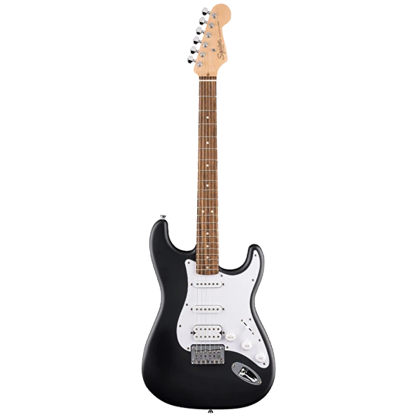 Squier 0379630506 Debut Stratocaster HSS Sabit Köprü Gitar (Siyah) | Siyah Renk Sabit Köprü ile Kolay Akort ve HSS Gücü ürün görseli 1