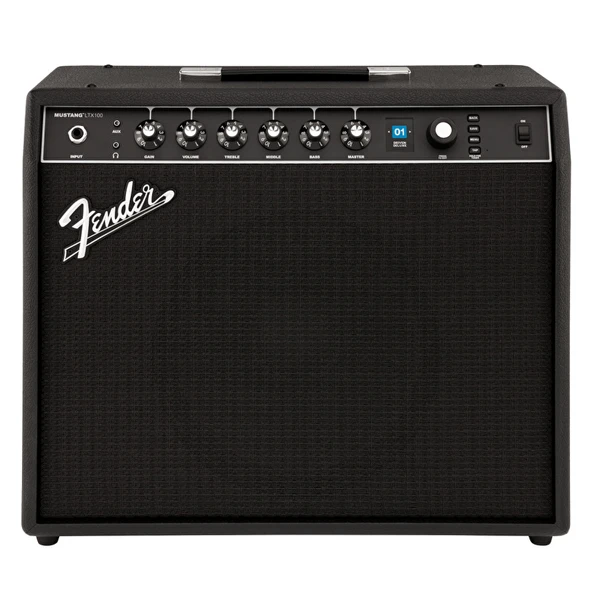Fender 2311806000 Mustang LTX100 Elektro Gitar Amfisi | Gelişmiş Modelleme Teknolojisi 100 Watt Güç ve Hafif Taşınabilir Kasa ürün görseli 1