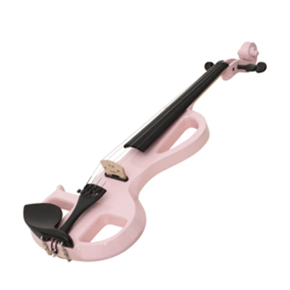 Kinglos KNG MIDS-B1807 Elektro Keman 4/4 Pembe (Profesyonel - Silent) | Kulaklık Çıkışlı Sessiz Çalışma Modu, Kristal Netliğinde Tonlar ürün görseli 1