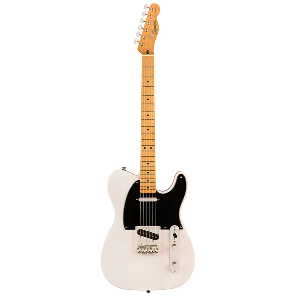 Squier 0374030501 Classic Vibe '50s Telecaster Elektro Gitar (White Blonde) | Akçaağaç Klavye Beyaz Yarı Saydam Cila ve Pirinç Saddle ürün görseli 1