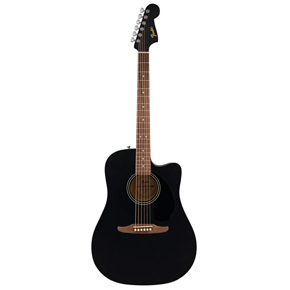 Fender 0974010506 California Debut Redondo Ce Elektro Akustik Gitar (siyah) | Dreadnought Gövde Kesik Kasa (cutaway) Ve Dahili Preamp Sistemi ürün görseli 1