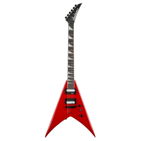 Jackson 2910135539 Js Series King V Js32t Elektro Gitar (ferrari Red - Egzotik Klavye) | Js Serisi Ferrari Kırmızısı Sabit Köprü Ve İkonik King V Gövde ürün görseli 1