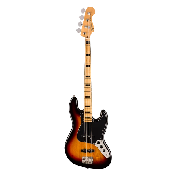 Squier 0374540500 Classic Vibe 70s Jazz Bass Gitar (Orta Seviye) | Akçaağaç Klavye, 3-Color Sunburst, Fender Tasarımı Manyetikler ürün görseli 1