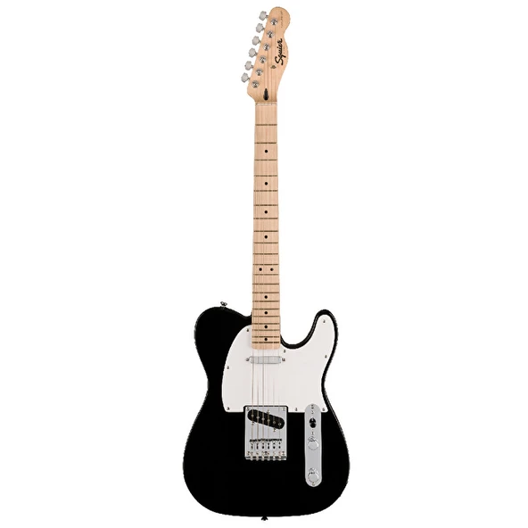 Squier 0373452506 Sonic Telecaster Elektro Gitar (Siyah) | Akçaağaç Klavye Beyaz Pickguard ve Modern Telecaster ürün görseli 1