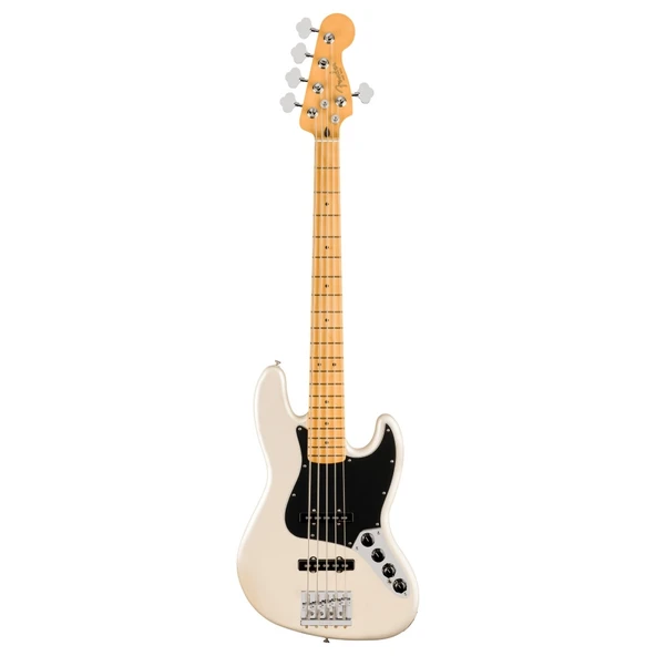 Fender 0147542323 Player Iı Modified Active Jazz Bass V 5 Telli Bas Gitar (olympic Pearl - Akçaağaç Klavye) | Modern Profesyonel Seri Aktif Elektronik Devre Ve 5 Telli Tasarım ürün görseli 1