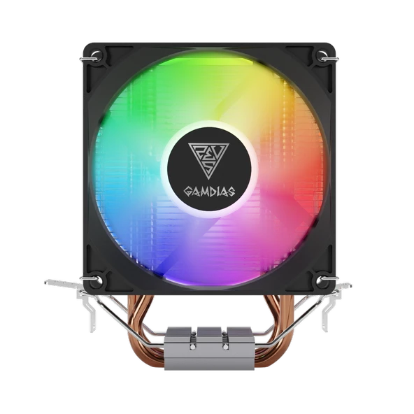 GAMDIAS BOREAS E1-210 Lite, 92mm, CPU  Kule Tipi Hava Soğutma, Doğrudan Temas Teknolojisine Sahip 2 adet Gelişmiş Bakır Isı Borusu (AMD AM5 ve INTEL Tüm işlemciler ile uyumlu) ürün görseli 1