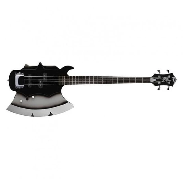 Cort GS BASS AXE2BK Gene Simmons Signature Balta Bas Gitar (Profesyonel/Koleksiyon) | İkonik Balta Tasarımı, Güçlü Mighty Mite Manyetikler ve Özel Tasarım Çanta Dahil ürün görseli 1