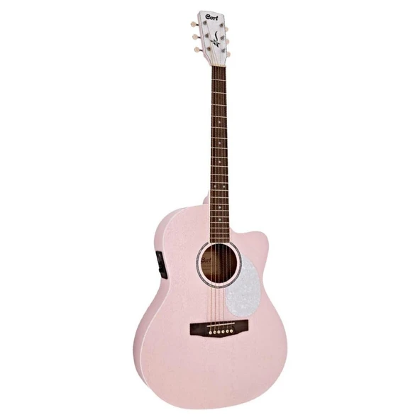 Cort JADE CLASSIC PPOP Akustik Gitar | Pastel Pembe - Open Pore ürün görseli 1