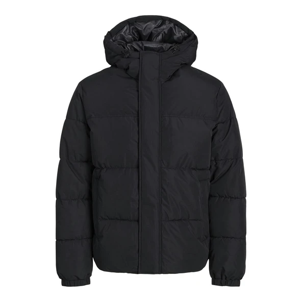 Jack & Jones 12256974 Jjebradley Puffer Hood Sn Siyah ürün görseli 1