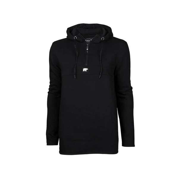 Bad Bear Defence Half-Zip Hoodie Siyah ürün görseli 1