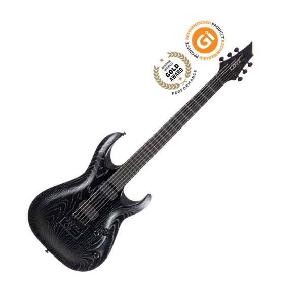 Cort KX700 EVERTUNE OPBK Elektro Gitar | Open Pore Siyah - Evertune Köprü ürün görseli 1