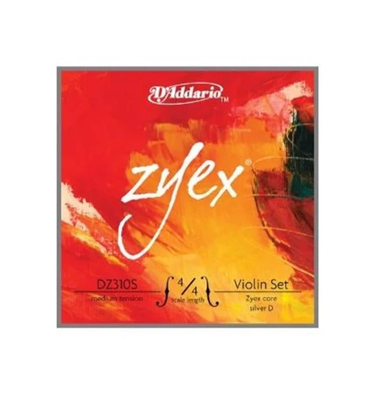 D'Addario DZ310S Zyex Keman Tel Seti (4/4) | Gümüş Sarımlı Re (D) Teli ile Güçlü Projeksiyon Zengin Tonal Derinlik ve Üstün Yay Tepkisi ürün görseli 1