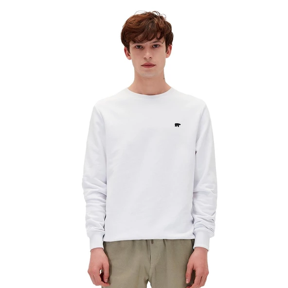 Bad Bear 20.02.12.012 Presage Crewneck Sweatshirt Beyaz ürün görseli 1
