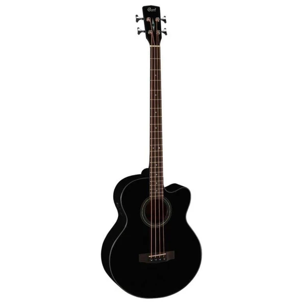 Cort SJB5F-BKW Elektro Akustik Bas Gitar | Çantalı Super Jumbo Kasa - Siyah ürün görseli 1