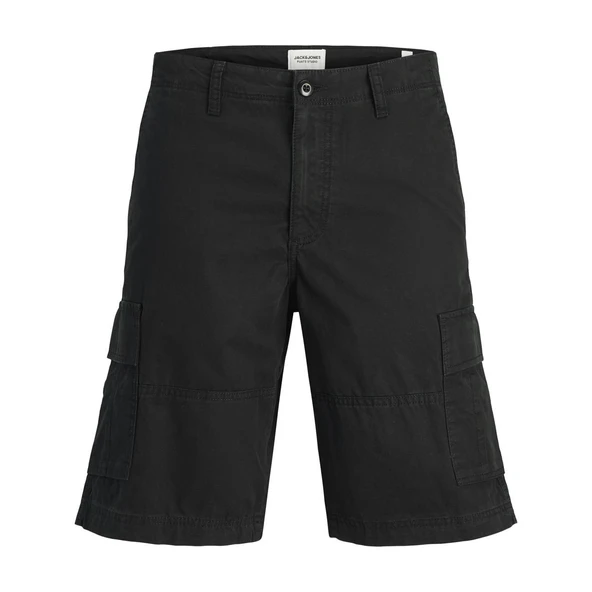 Jack & Jones 12274389 Jpstcole Mateo Cargo Short Mid Siyah ürün görseli 1