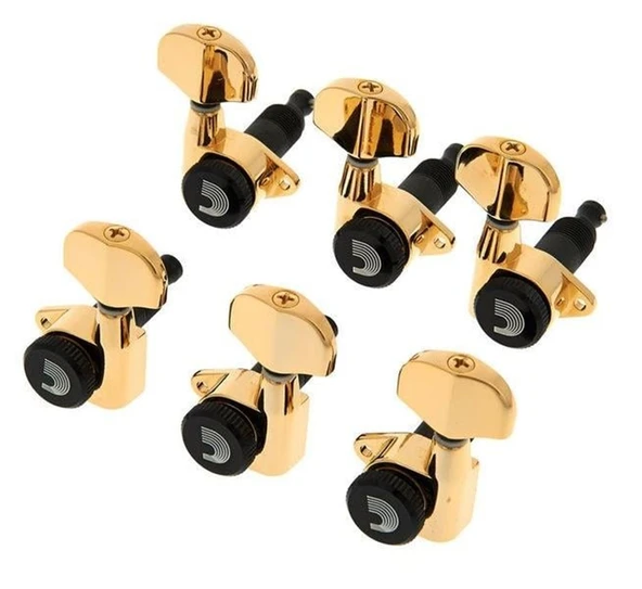 Planet Waves PWAT333L Elektro Gitar Kulağı, 3+3, Gold | Güvenli - Dayanıklı - Şık ürün görseli 1