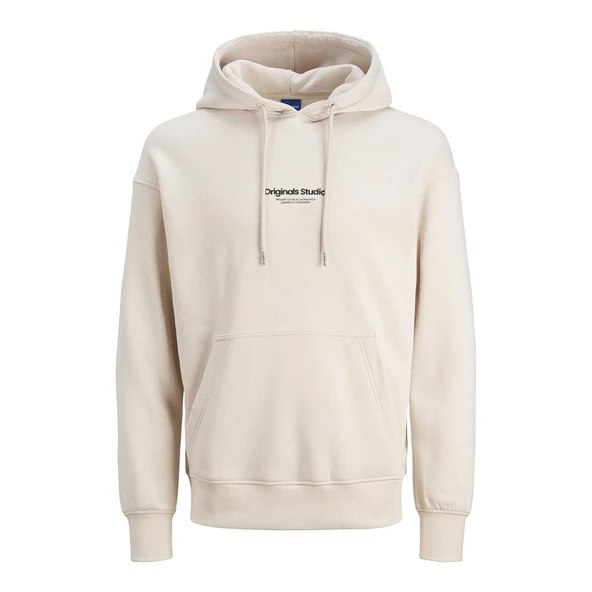 Jack & Jones 12241687 Jorvesterbro Sweat Hood Noos Ay Işığı ürün görseli 1